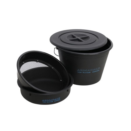 Набор FLAGMAN Armadale Bucket Set With Plastic Riddle 25л (ведро с крышкой для прикормки + таз + сит