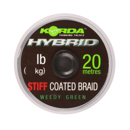 Плетеный шоклидер KORDA Hybrid Stiff Gravel Brown 20lb 20м