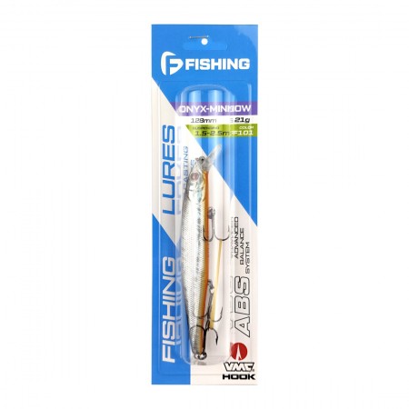 Воблер FLAGMAN Onyx-Minnow 128SP 21г цвет F101 Суспендр