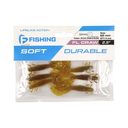 Рак FLAGMAN FL Craw 2,5" #2112 Watermelon/Chartreuse