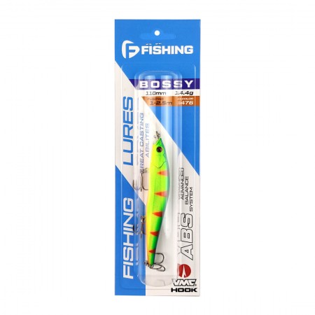 Воблер FLAGMAN Bossy 110F-DR 110mm 14.4gr 1-2.5м цвет 476