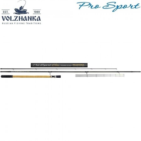 Удил. фидер "Volzhanka Pro Sport Elit 12ft 80+" 3.6м (3секции+3) тест 80гр