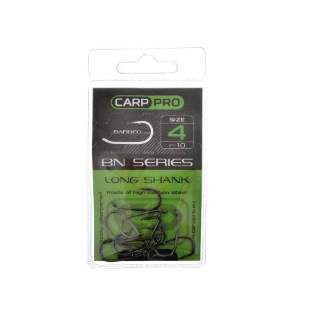 Крючки Карповые CARP PRO Black Nickel Long Shank №4