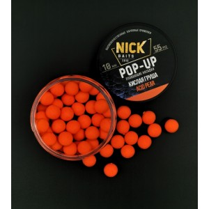 Насадка рыболовная NICK BAITS "POP-UP 10 мм" Кислая груша; банка 55 шт