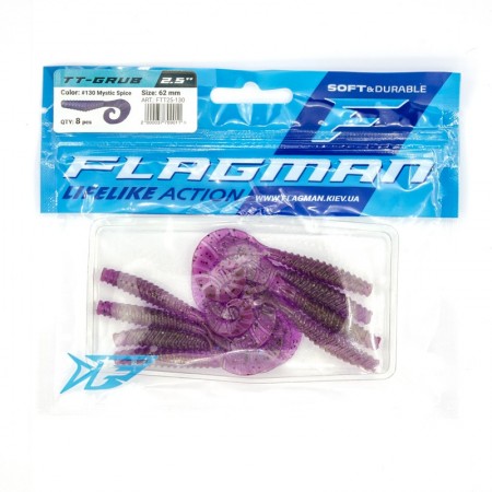 Твистер FLAGMAN TT-Grub 2.5'' #130 Mistic Spice