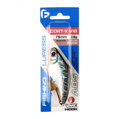 Воблер FLAGMAN Cort-X VIB 75S 15г цвет F202 Тонущий