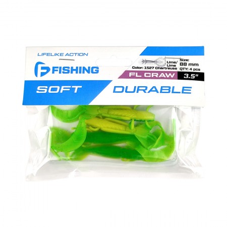 Рак FLAGMAN FL Craw 3,5" #1527 Lime/Lime Chartreuse