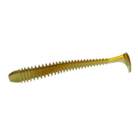 Виброхвост FLAGMAN Mystic Fish 4'' #2027 Green Pumpkin/Lime Chartreuse