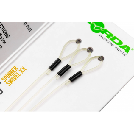 Отвод с быстросъемным вертлюгом KORDA Booms Spinner Swivel XX 19см