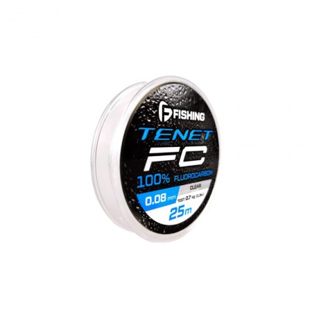 Леска F-FISHING Tenet Fluorocarbon 25м 0,12мм 1,4кг/3,1lb