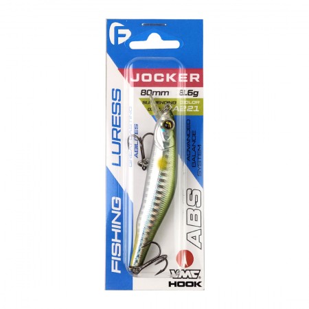 Воблер F-FISHING Jocker 80SP 80мм 8,6г 0,3-1,5м A221 Суспендр Воблер F-FISHING Jocker 80SP 80мм 8,6г 0,3-1,5м A221 Суспендр