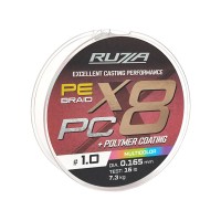 Шнур RUZZA X8 PC 150м Multicolor 0,165мм 7,3кг/16lb