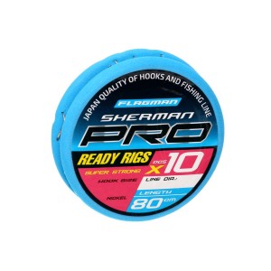 Готовые поводки FLAGMAN Sherman Pro Super Strong Ready Rigs №16 0,128mm,#14,80cm