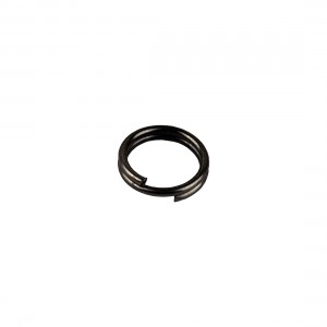 RUZZA Кольцо заводное Split Ring Black №8 10шт
