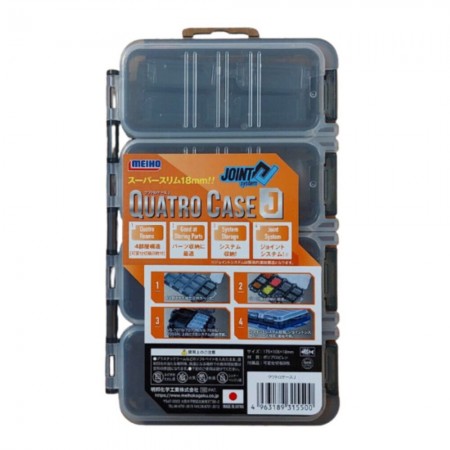 Коробка рыболов. Meiho QUATRO CASE J 175х105х18