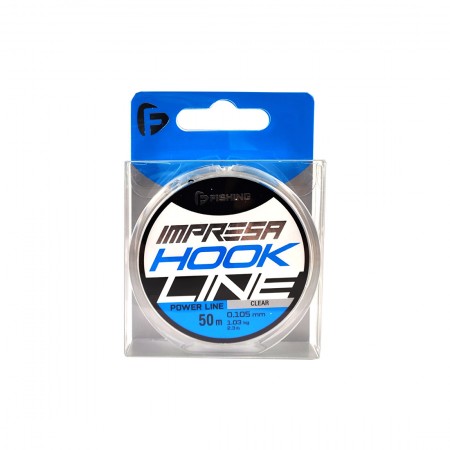 F-FISHING Леска Impresa Hook Line Clear 50м 0,105мм 1,03кг 2,3lb