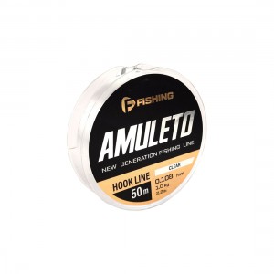 F-FISHING Леска Amuleto Hook Line Clear 50м 0,108мм 1,00кг 2,2lb