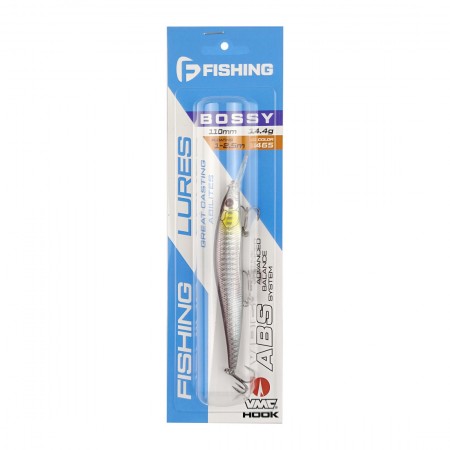 Воблер FLAGMAN Bossy 110F-DR 110mm 14.4gr 1-2.5м цвет 465