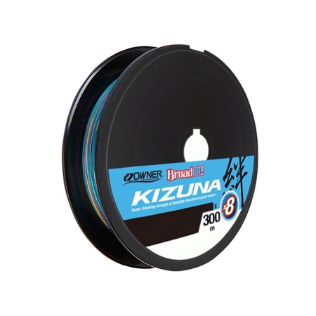 Шнур OWNER Kizuna X8 Broad PE multi color 10м 300м 0,13мм 6,7кг
