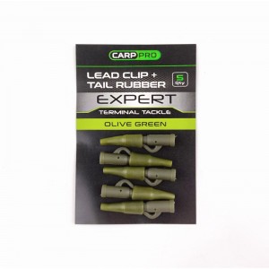 CARP PRO Клипса безопасная с конусом Lead Clip + Tail Rubber 5шт
