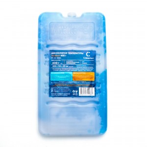 Аккумулятор холода гелевый "СЛЕДОПЫТ" 600 гр, цв. Голубой.