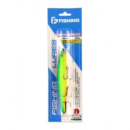 Воблер FLAGMAN Onyx-Minnow 128SP 21г цвет F201 Суспендр