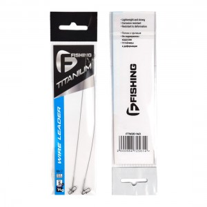 Поводок F-FISHING Titanium Wire 5кг 14см 0,20мм 2шт