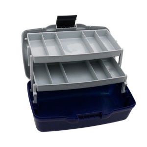 Ящик 2-х полочный F-FISHING непрозр. крышка 305х185x150мм