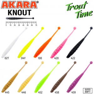 Силиконовая приманка Akara Trout Time KNOUT 2,5 Cheese 459 (10 шт.)