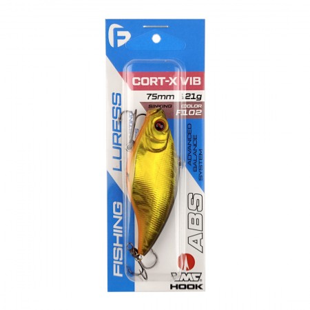 Воблер FLAGMAN Cort-X VIB 75S 21г цвет F102 Тонущий
