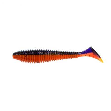 Виброхвост FLAGMAN Mystic Fish Fat 3,8" #0502 Violet / Orange