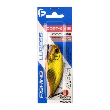 Воблер FLAGMAN Cort-X VIB 75S 15г цвет F102 Тонущий