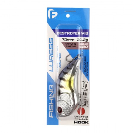 Воблер FLAGMAN Destroyer Vib 70S 70mm 20.2gr цвет 480
