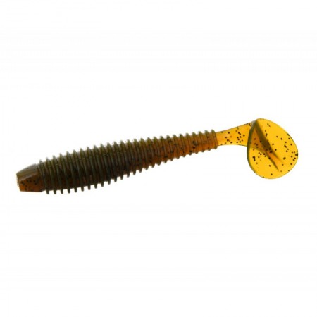 Виброхвост FLAGMAN Mystic Fish Fat 3,8'' #120 Green Pumpkin