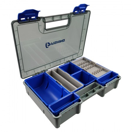 F-FISHING Коробка фидерная 351x250x80мм мульти отсеки