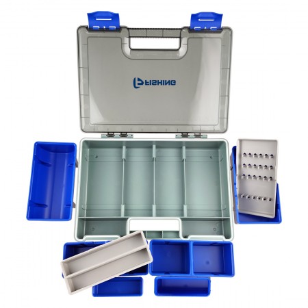 F-FISHING Коробка фидерная 351x250x80мм мульти отсеки