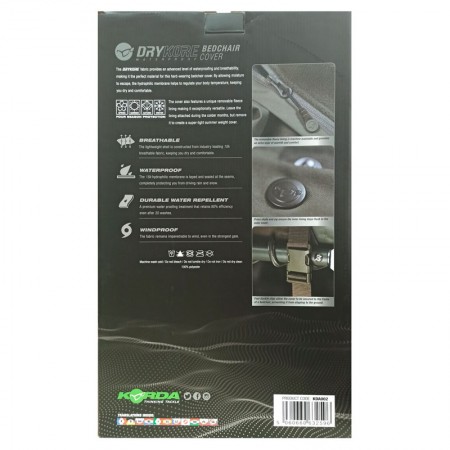 KORDA Накидка непромокаемая для раскладушки Dry Kore Bedchair Cover KORDA Накидка непромокаемая для раскладушки Dry Kore Bedchair Cover