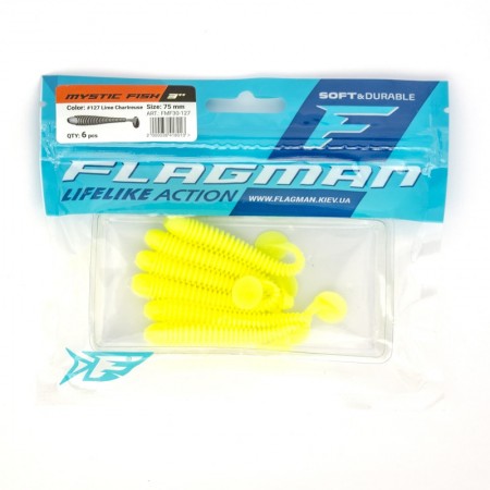 Виброхвост FLAGMAN Mystic Fish 3'' #127 Lime Chartreuse