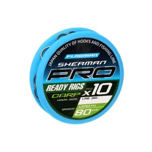 Готовые поводки FLAGMAN Sherman Pro Carp Ready Rigs 0,128mm, #12,80cm