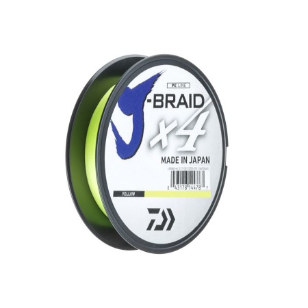 Шнур DAIWA J-Braid x4 0,13mm 5,9kg 270m Yellow