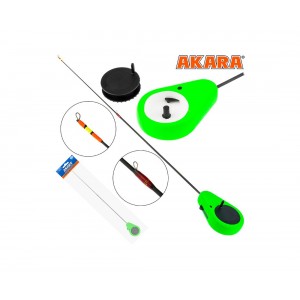 Удочка зимняя Akara Detent F 355 (1,0-8,0 гр.) Green