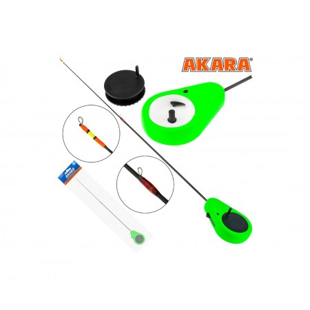 Удочка зимняя Akara Detent F 355 (1,0-8,0 гр.) Green