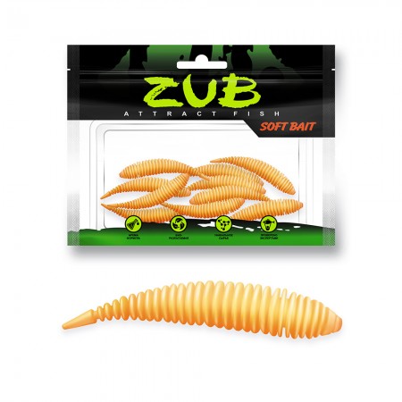 Приманка ZUB MAGGOT SLIM 22мм-20шт, (610) фиолетовый с блестками