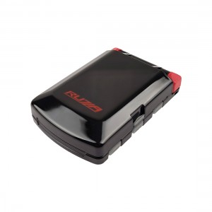 RUZZA Коробка двойная 64x97x25мм 5 отделений + 2 перегородки