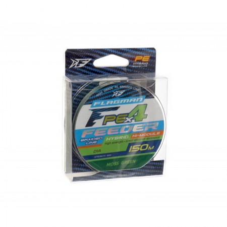 Шнур FLAGMAN PE Hybrid F4 Feeder 150m MossGreen 0,10мм. Max4,6кг