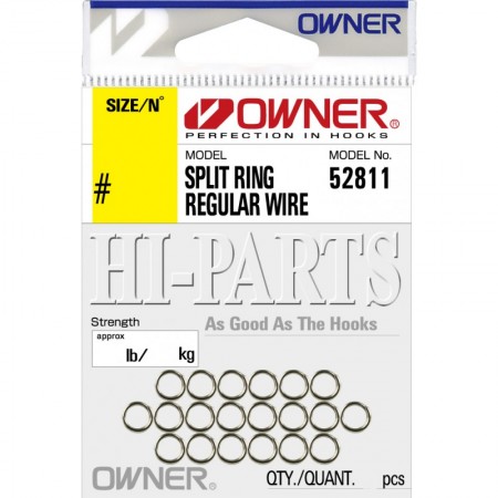 Кольцо заводное OWNER Split Ring Regular nickel №2 20шт