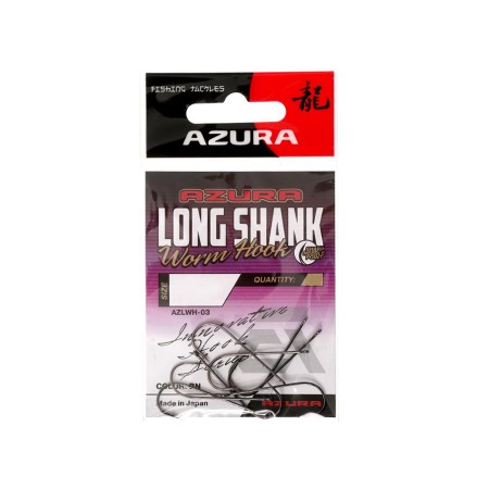 Крючки AZURA Long Worm Hook #5/0