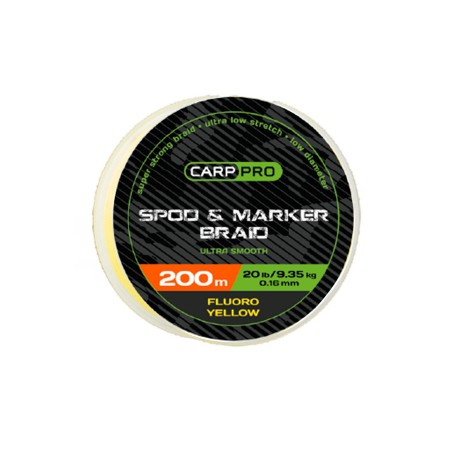 Шнур CARP PRO Spod and Marker Braid 0.16мм 200м Yellow