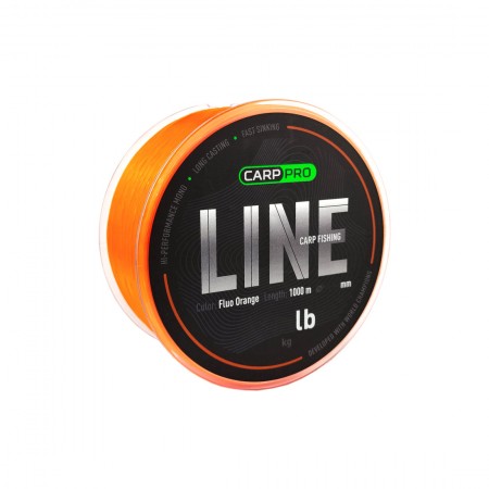 Леска CARP PRO LINE Fluo Orange 1000м 0,261мм