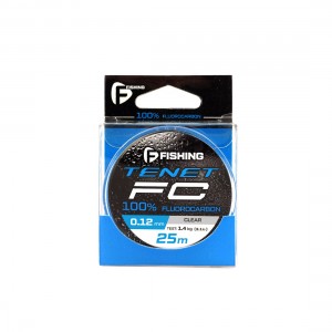 Леска F-FISHING Tenet Fluorocarbon 25м 0,12мм 1,4кг/3,1lb